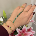 Emerald Tennis Hand Chain