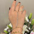 Tennis Chain Gold Hand Chain