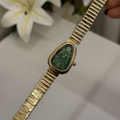 Vintage Emerald Golden Watch