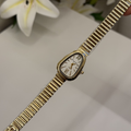 Vintage Curve Golden Watch