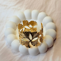 Ginkgo Leaf Gold Bangle