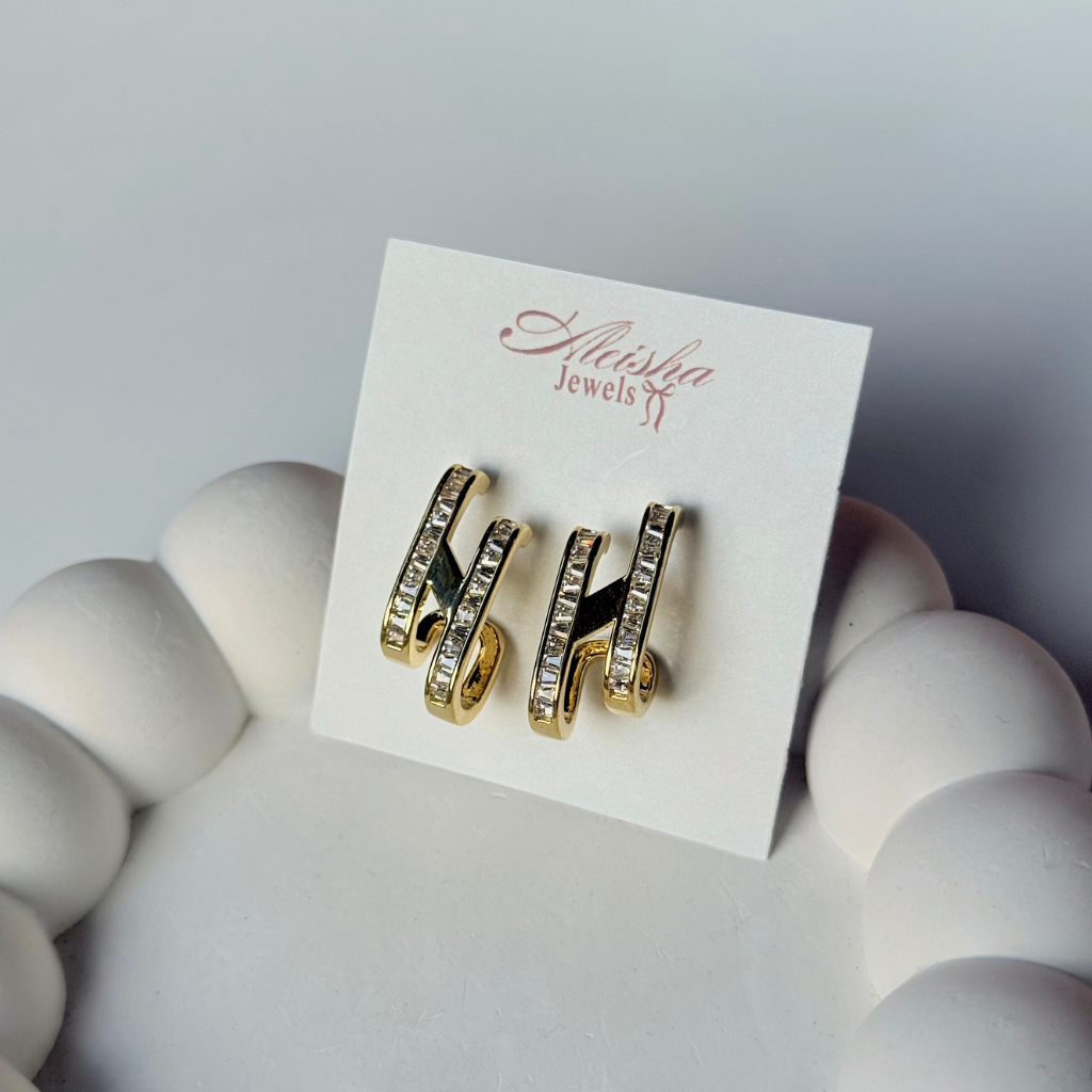 Twirl Shine Gold Earrings