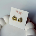 Pave Glow Gold Earrings